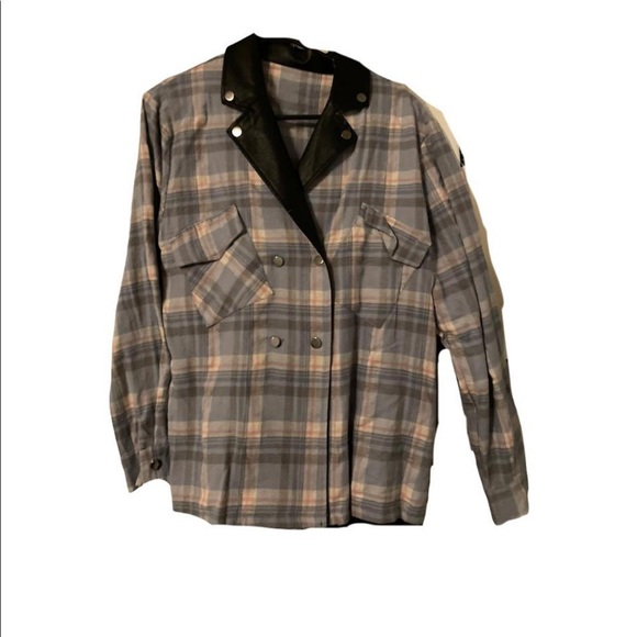 multicolor blue plaid shirt - Picture 1 of 1